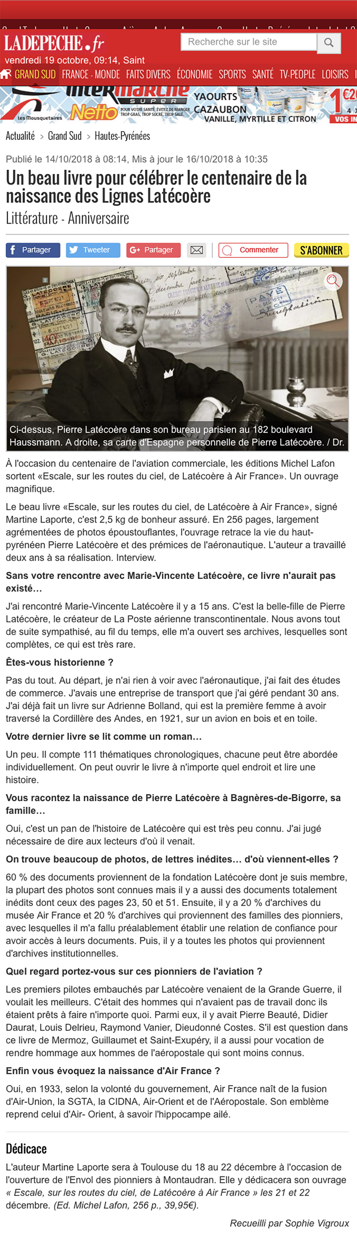 Article Dépêche
